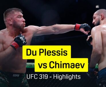 Dricus Du Plessis vs Khamzat Chimaev | UFC 319 | DAZN Highlights