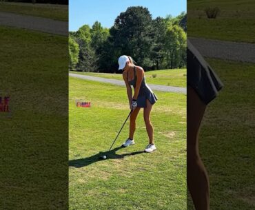 Amazing Golf Swing you need to see | Golf Girl awesome swing | Golf shorts | Ashley Huffman
