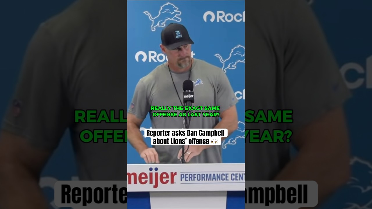 Dan Campbell goes back-and-forth with reporter 😬 Dan Campbell goes back-and-forth with reporter 😬
