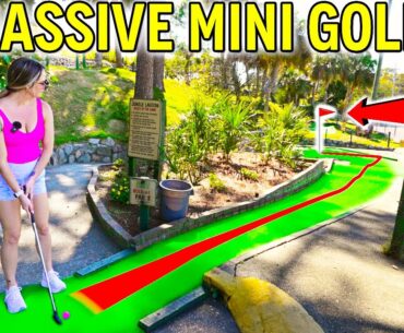 We Found One of the BIGGEST Mini Golf Courses Ever!