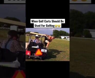 Shorts in a Knot: When Golf Cart Jumping Goes Wrong! #golf #golflife #golfer #shorts #golftips