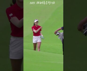 까짓것! 질러!! 드라이버로 투 온 노리는 고등학생! 중계진 난리