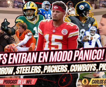 ¡CHIEFS en CRISIS! BURROW Lesionado. ¿RODGERS y Steelers en Problemas? PACKERS los mejores de la NFL
