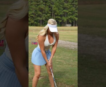 Amazing Golf Swing you need to see | Golf Girl awesome swing | Golf shorts | Kaelee Rene