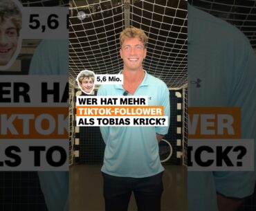 Wer hat mehr TikTok-Follower als Tobias Krick? 👀 | sportstudio | #shorts