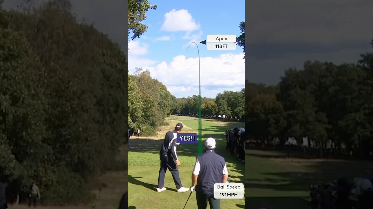 191 MPH, 367-YARD drive 🤯 191 MPH, 367-YARD drive 🤯