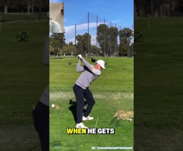 Watch how Alex Noren exaggerates his practice swing to fix his real one. Genius! #golf #golftips