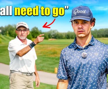 Head Pro Tries Kicking Us Off The Course!