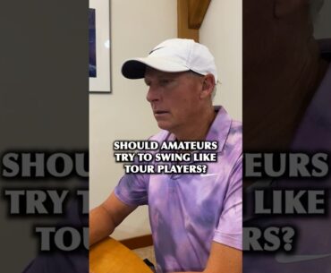 Stop trying to swing like pro tour players ‼️ #golftips #golfswing #golfinstruction