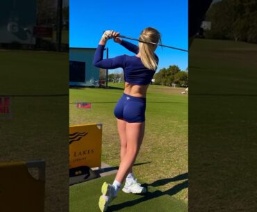 Amazing Golf Swing you need to see | Golf Girl awesome swing | Golf shorts | Antonia Harley
