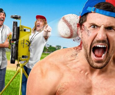 I Got Shot By A Pitching Machine For Science (Ft. Marty and Michael)