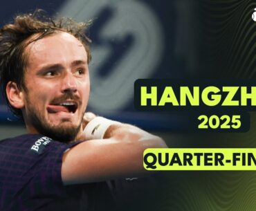 Medvedev vs Wu Epic; Bublik, Tien & Moutet All Feature | Hangzhou 2025 Quarter-Final Highlights