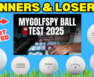 Robot Tested: The Best Golf Balls of 2025 (MyGolfSpy Results!)