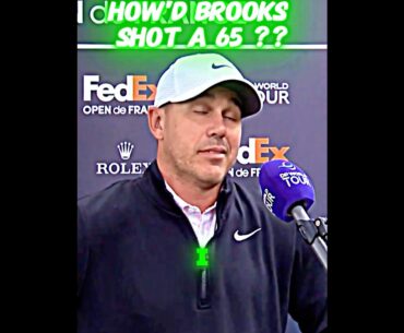 Brooks Koepka Went Nuclear 5 Straight Birdies: DP Tour
