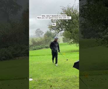 The golf season is never over!!⛳️😂😬