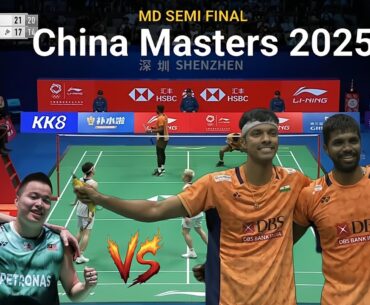 Satwik-Chirag 🇮🇳 vs 🇲🇾 Aaron-Soh| Epic Men’s Doubles Clash 🔥 SEMI Final China Masters Badminton 2025