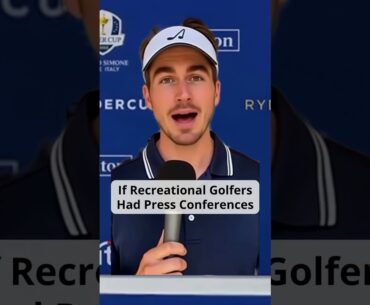 If Amateur Golfers Had Press Conferences (The Cart Path Incident)  #comedy #golf #funny #sports