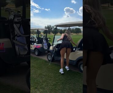 Amazing Golf Swing you need to see | Golf Girl awesome swing | Golf shorts | Morgan Rae
