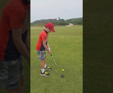 9-Year-Old Junior Golfer full 9 holes shooting 43 a couple of easy shots missed #golf #juniorgolf