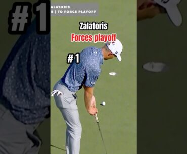 5 INSANE Playoff Shots That Won Zalatoris His FIRST PGA Title! 🏆🔥