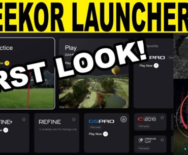 UNEEKOR Golf Simulator Software Update! NEW Launcher 2.0 BETA Review!