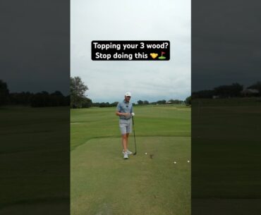 Why You Keep Topping Your 3-Wood (And How to Fix It) 🤝⛳️