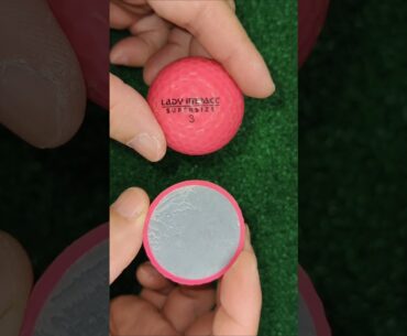 Lady IMPACT Pink Grey Core Two-Layer Ball!#golf #amezing #automobile#weird #special #repair #camera