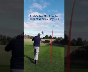 Golf - Andy's Tee Shot on 14th at Whitley Bay Golf Club #golf  #whitleybaygolfclub