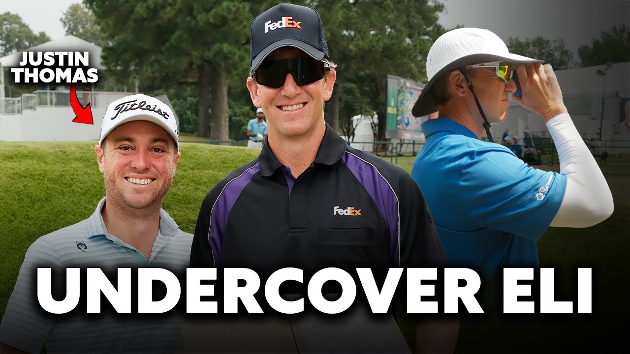 Eli Manning Goes Undercover at the FedEx St. Jude Championship Eli Manning Goes Undercover at the FedEx St. Jude Championship