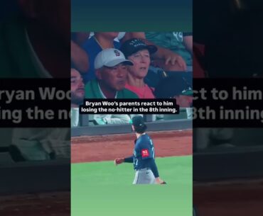 Bryan Woo's parents react to his no-hitter coming to an end