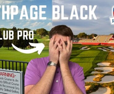 Could A CLUB PRO Survive Bethpage Black Ryder Cup Tees? (Simulator Challenge)