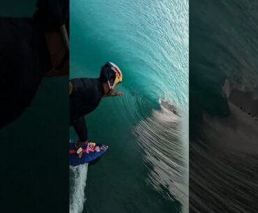 Hold Down at Teahupo'o 🎬 Kai Lenny #Shorts #Teahupoo
