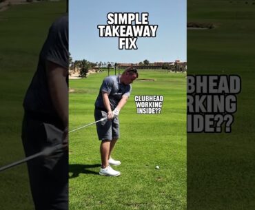 Such a simple takeaway fix! #golf #golfswing #golfdrills