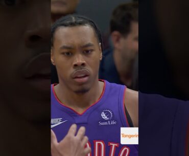 Scottie Barnes with the tough rejection!