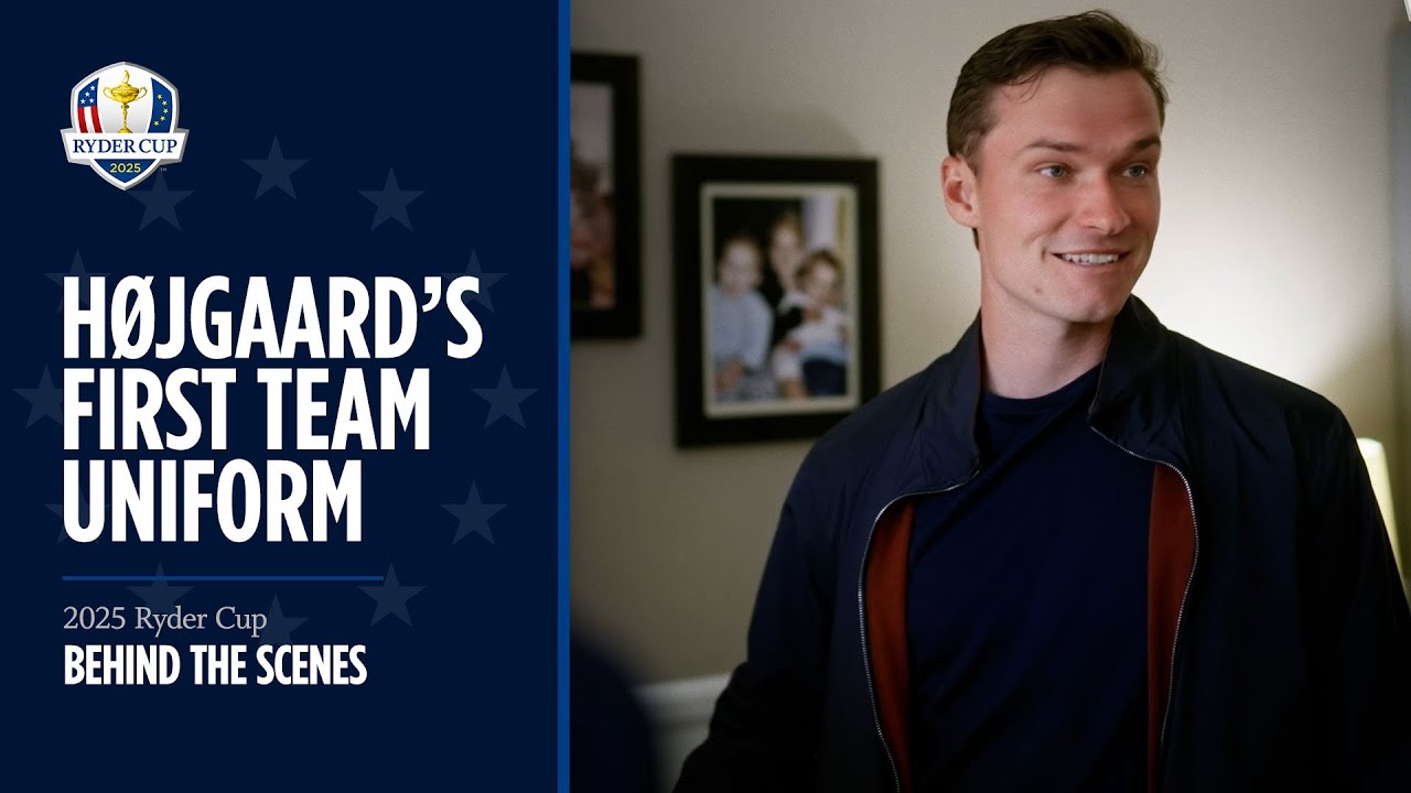 Rasmus Højgaard Sees His Team Europe Uniform for the First Time | 2025 Ryder Cup Rasmus Højgaard Sees His Team Europe Uniform for the First Time | 2025 Ryder Cup