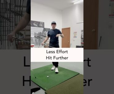 Hit the golf ball further with less effort #golfcoach #golf #golftechnique #golfswing #golflesson