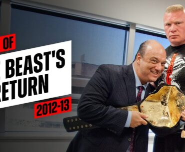 Story of Brock Lesnar’s WWE return (2012-13)