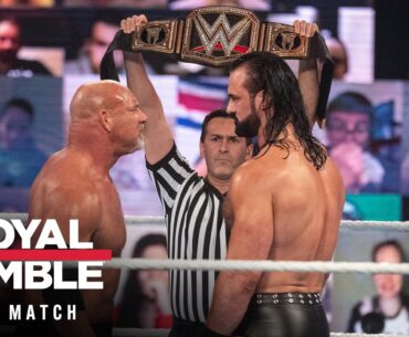 FULL MATCH: Drew McIntyre vs. Goldberg — WWE Title Match: Royal Rumble 2021