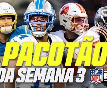 PACOTÃO DE HIGHLIGHTS | MELHORES MOMENTOS SEMANA 3 | NFL 2025