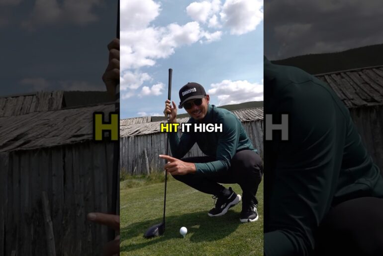 Tee it low, hit it high. Tee it low, hit it high. Master spin, master control #golftips #golfswing