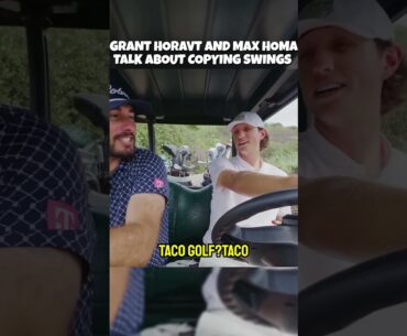 Max homa and grant talk about Tacos golf swing  #golfswing #golf