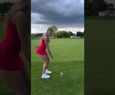 Amazing Golf Swing you need to see | Golf Girl awesome swing | Golf shorts | Morgan Rae