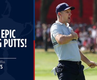 Justin Rose Matches Ben Griffin's Long Putt to Tie Hole | 2025 Ryder Cup