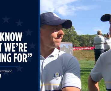 McIlroy & Fleetwood Interview | Friday Foursomes | 2025 Ryder Cup
