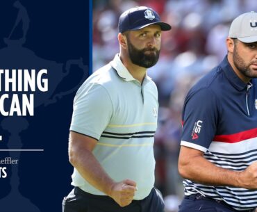 Scheffler & Rahm Make Huge Putts to Tie Hole | 2025 Ryder Cup