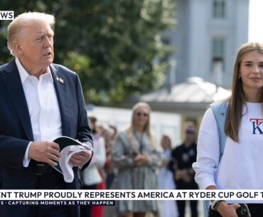 🇺🇸 Donald Trump and Granddaughter Kai Trump Proudly Represent USA at Ryder Cup Golf Tournament 2025