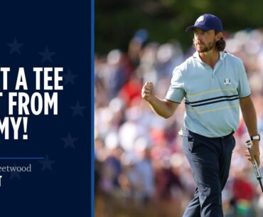 Tommy Fleetwood Birdies Par-3 14th to Take the Lead | 2025 Ryder Cup