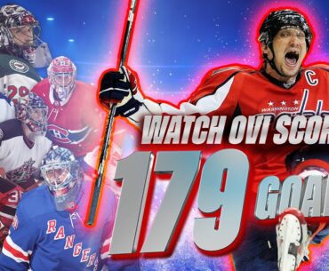 Alex Ovechkin has scored on a RECORD 179 different goalies. Here's ALL of them!