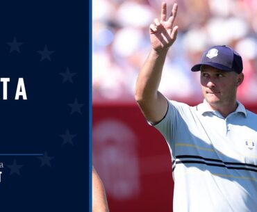 Sepp Straka Chips In! | 2025 Ryder Cup