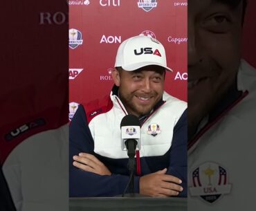 Jon Rahm recounting his night with Tyrrell Hatton #rydercup #golf
